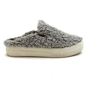J/Slides | Sherpa Mule Slip On Sneakers Grey‎ Size 7